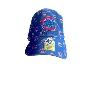 Youth ‘47 Royal Chicago Cubs Confetti Clean Up Adjustable Hat MLB Baseball Kids